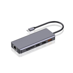 Porodo 9 in 1 4K HDMI Ethernet USB-C Hub