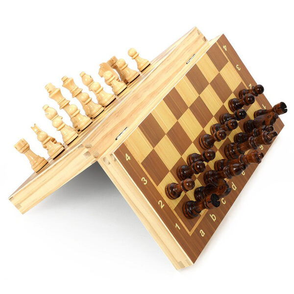 Waxmatbi 3 In 1 Best Quality Wooden Chess Game Set - Image 4