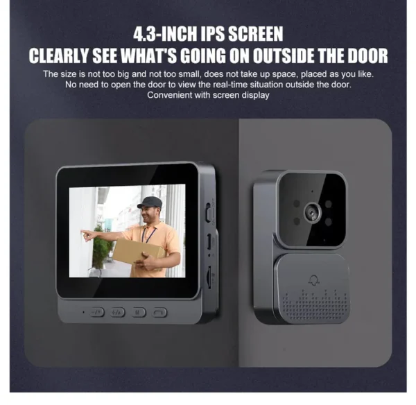 Wireless Smart Visual Intercom Video Doorbell Camera Monitor for Home - Image 7