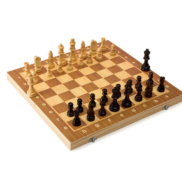 Waxmatbi 3 In 1 Best Quality Wooden Chess Game Set