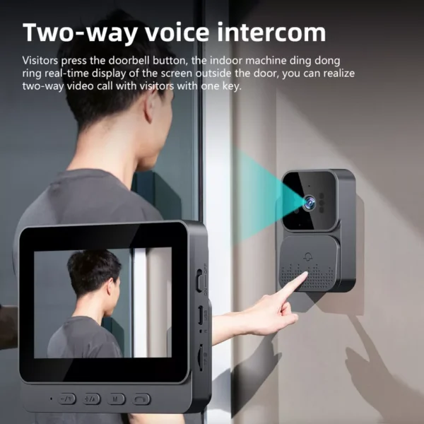 Wireless Smart Visual Intercom Video Doorbell Camera Monitor for Home - Image 3