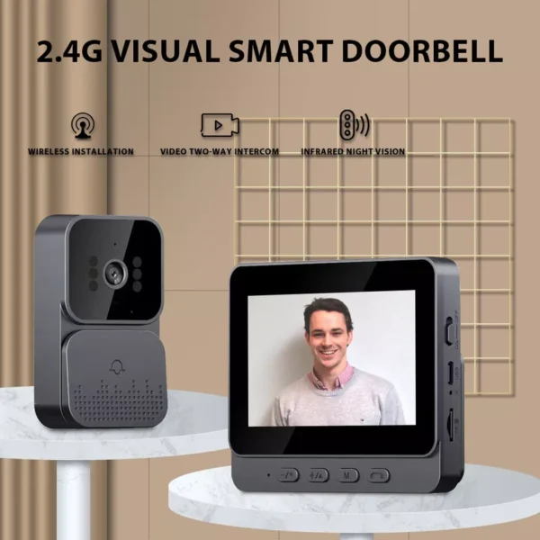 Wireless Smart Visual Intercom Video Doorbell Camera Monitor for Home - Image 5