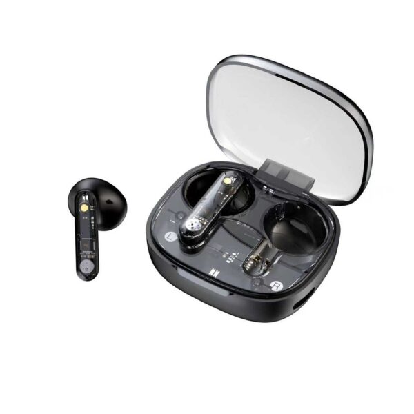 Green Lion Transparent Pro True Wireless Earbuds - Black