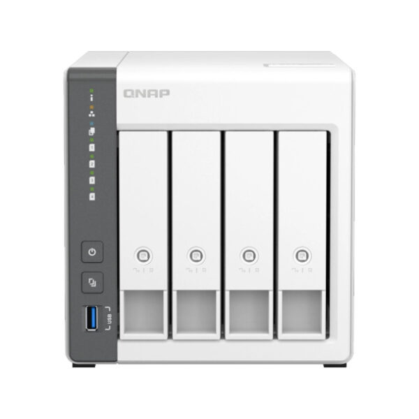 QNAP TS-433-4G 4BAY Hot-Swappable, ARM QC 2.0GHz, 4GB,1*2.5GbE LAN,1*1G LAN, 1*USB3.2 ,2*USB2,RAID 0, 1, 5, 6, 10, & JBOD