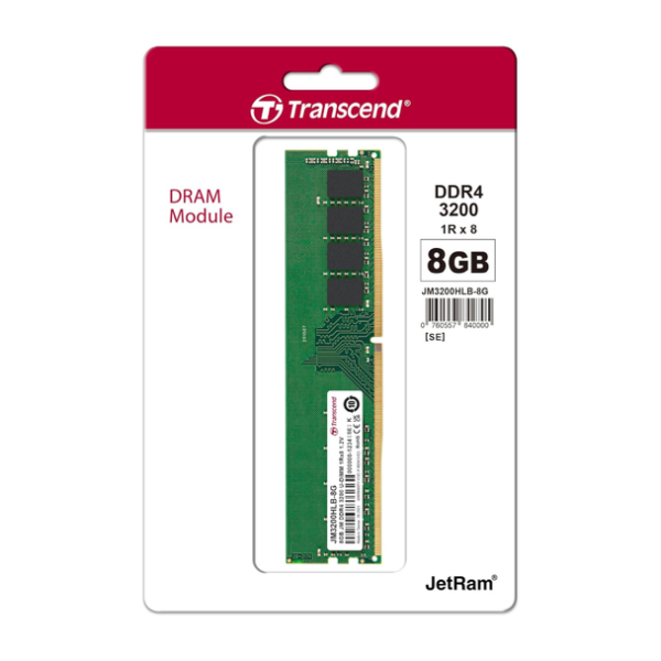 8GB DDR4 Desktop TRANSCEND 3200MHz - Image 2