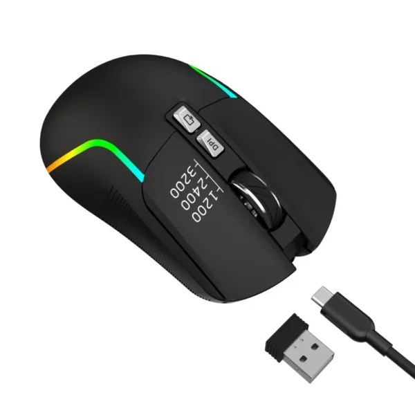 Green Lion Rechargeable Wireless Gaming Mouse - Image 3